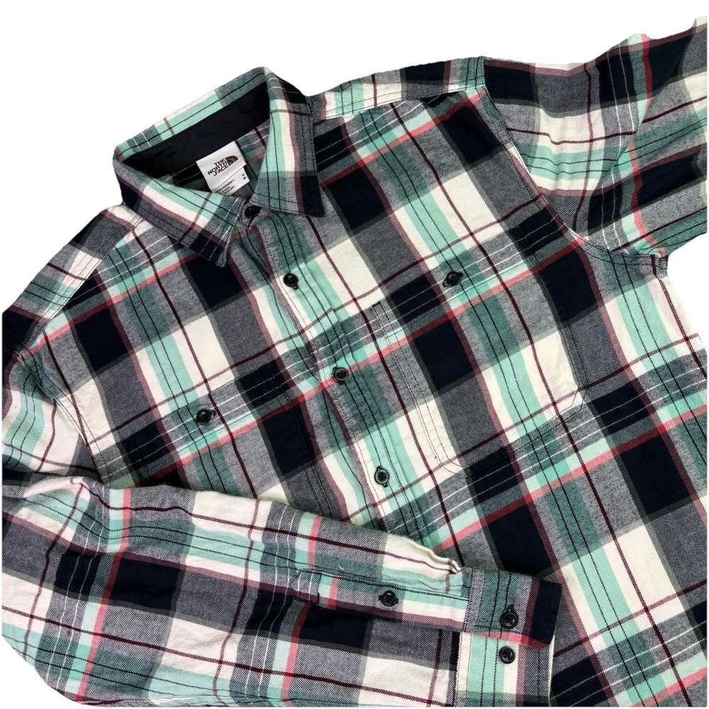 The Northβ Face Arroyo Men's Medium Shirt 100% Cotton Plaid Flannel Multicolor